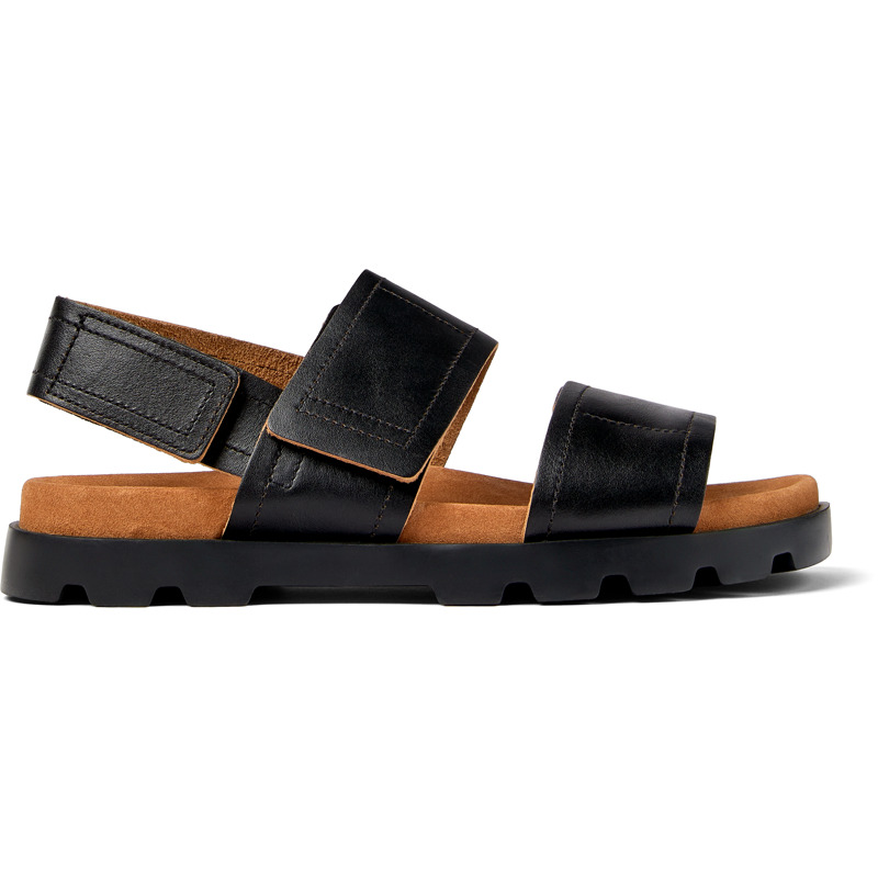 CAMPER Brutus Sandal - Sandalen Voor Heren - Zwart, Maat 45, Smooth Leather