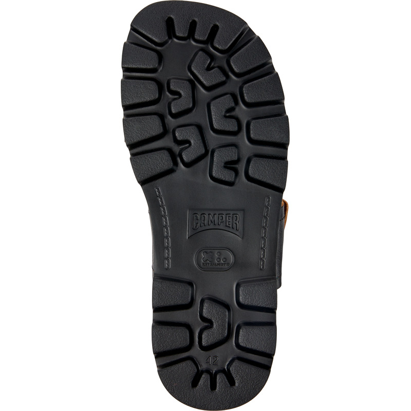 CAMPER Brutus Sandal - Sandals For Men - Black, Size 45, Smooth Leather