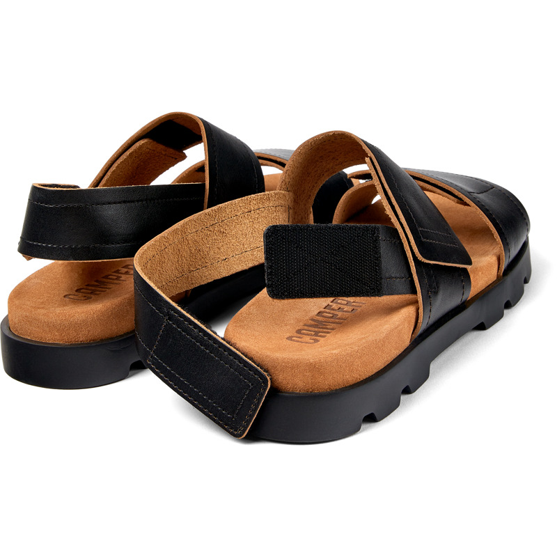 CAMPER Brutus Sandal - Sandalen Voor Heren - Zwart, Maat 39, Smooth Leather