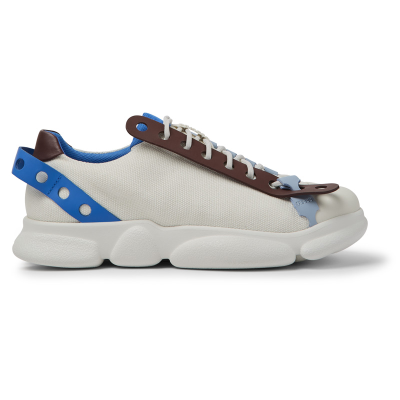 CAMPER Twins - Sneakers Για Ανδρικα - Λευκό, Μέγεθος 44, Cotton fabric/Smooth leather