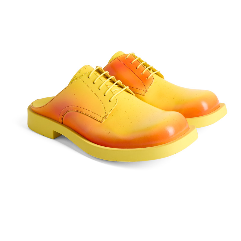 Camper Mil 1978 - Formal Shoes For Men - Yellow, Red, Size 45, Smooth Leather