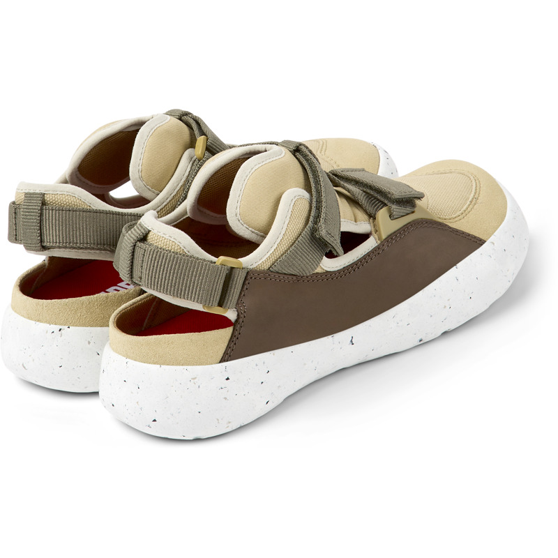 CAMPER Peu Stadium - Sneakers For Men - Beige,Brown, Size 41, Smooth Leather/Cotton Fabric