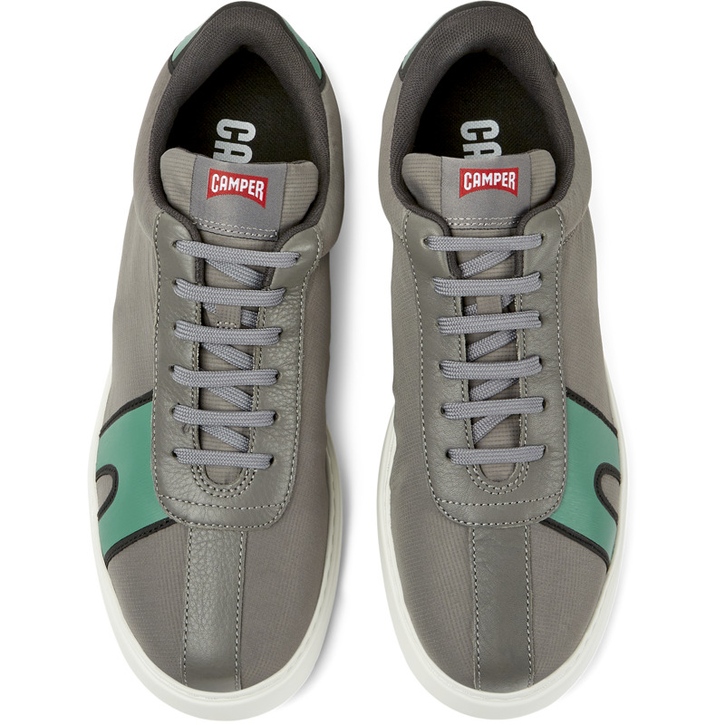 CAMPER Runner K21 - Sneakers For Men - Grey, Size 39, Cotton Fabric/Smooth Leather