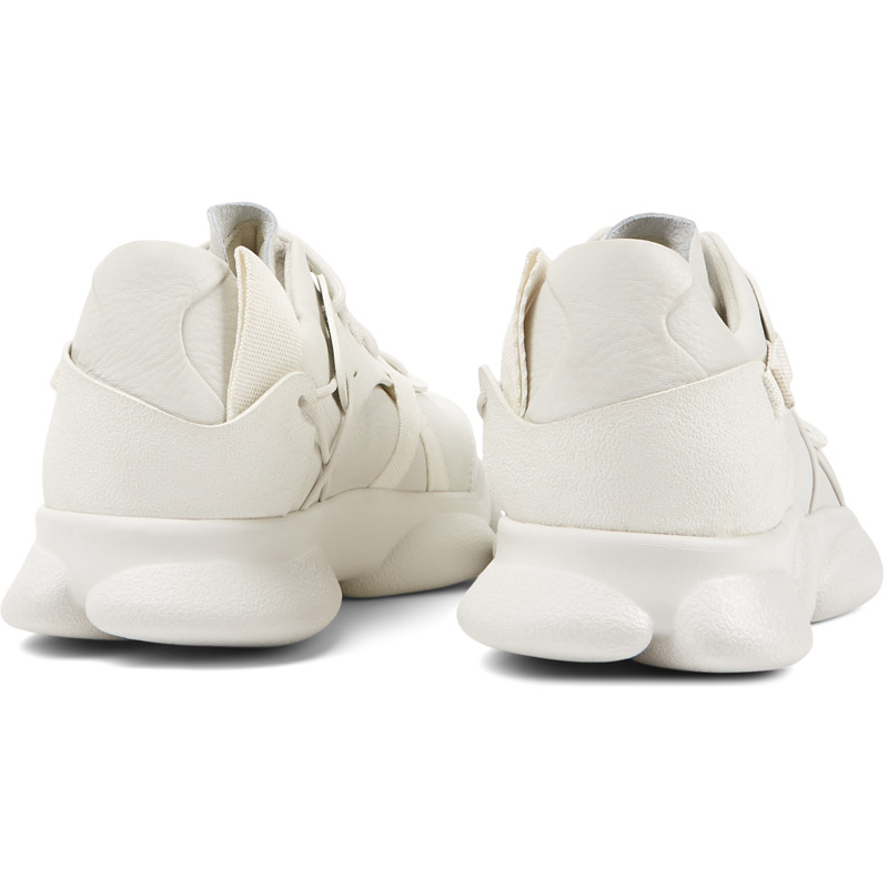 CAMPER Karst - Sneaker Per Uomo - Bianco, Taglia 39, Pelle Liscia/Tessuto In Cotone