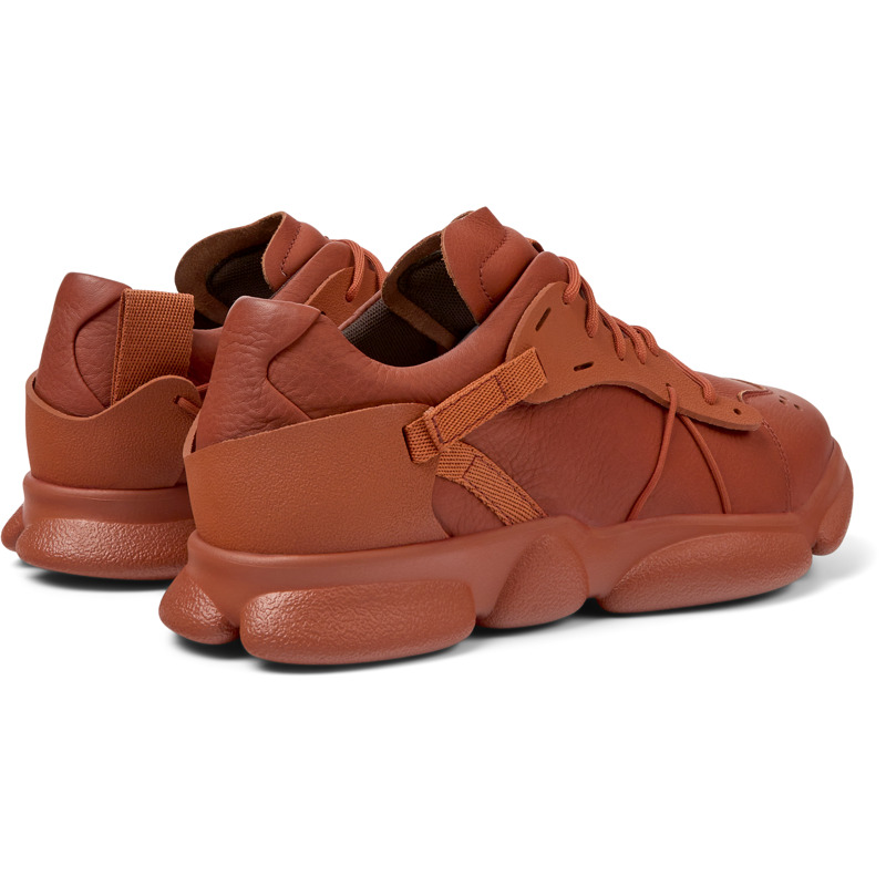 CAMPER Karst - Sneaker Per Uomo - Rosso, Taglia 42, Pelle Liscia/Tessuto In Cotone