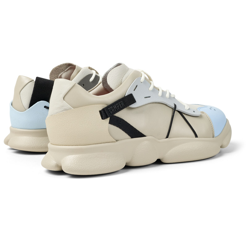 CAMPER Twins - Sneakers Για Ανδρικα - Γκρι,Λευκό,Μπλε, Μέγεθος 43, Smooth Leather/Cotton Fabric