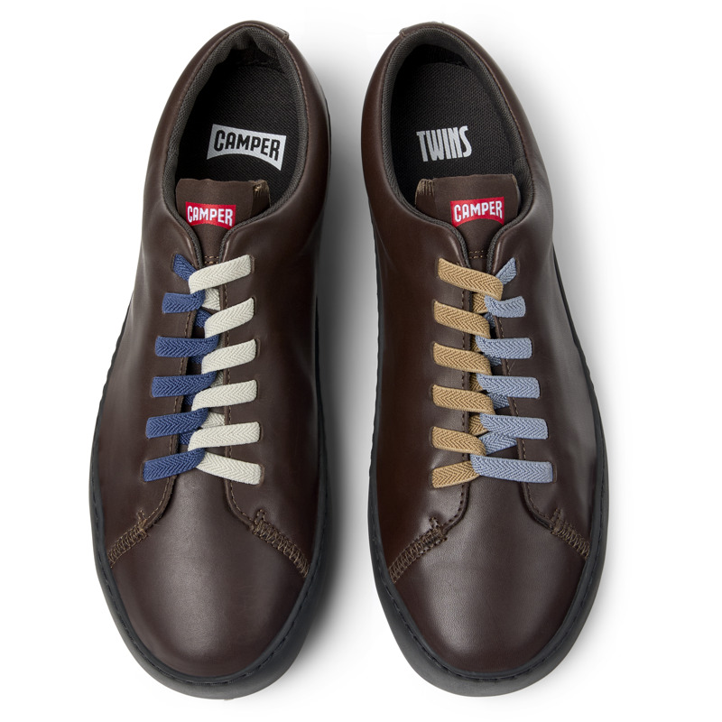 CAMPER Twins - Sneakers Για Ανδρικα - Καφέ, Μέγεθος 39, Smooth Leather