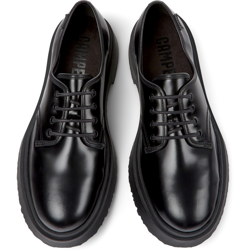 CAMPER Walden - Lace-up For Men - Black, Size 46, Smooth Leather