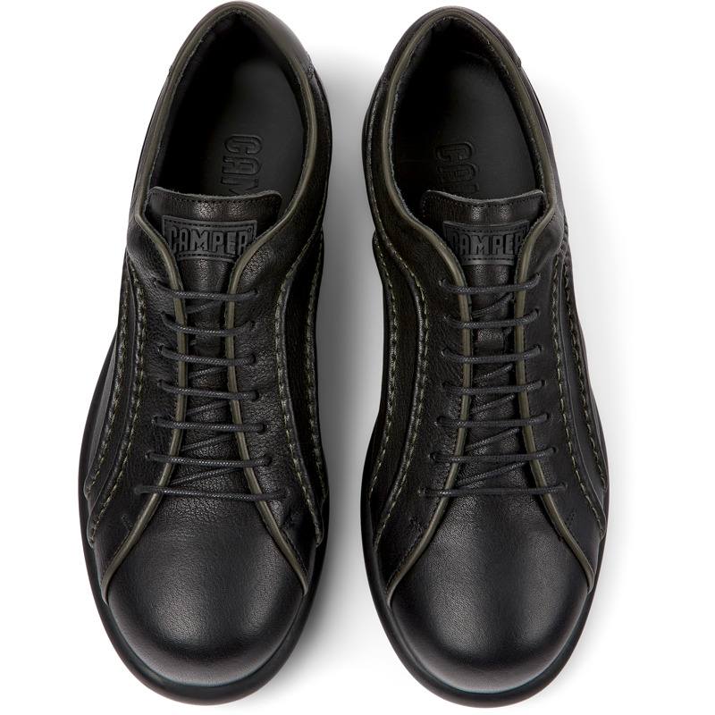 CAMPER Pelotas - Lace-up For Men - Black, Size 43, Smooth Leather