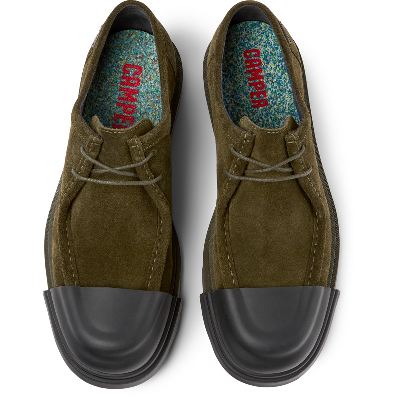 CAMPER Junction - Elegante Schuhe Für Herren - Grün, Größe 40, Veloursleder
