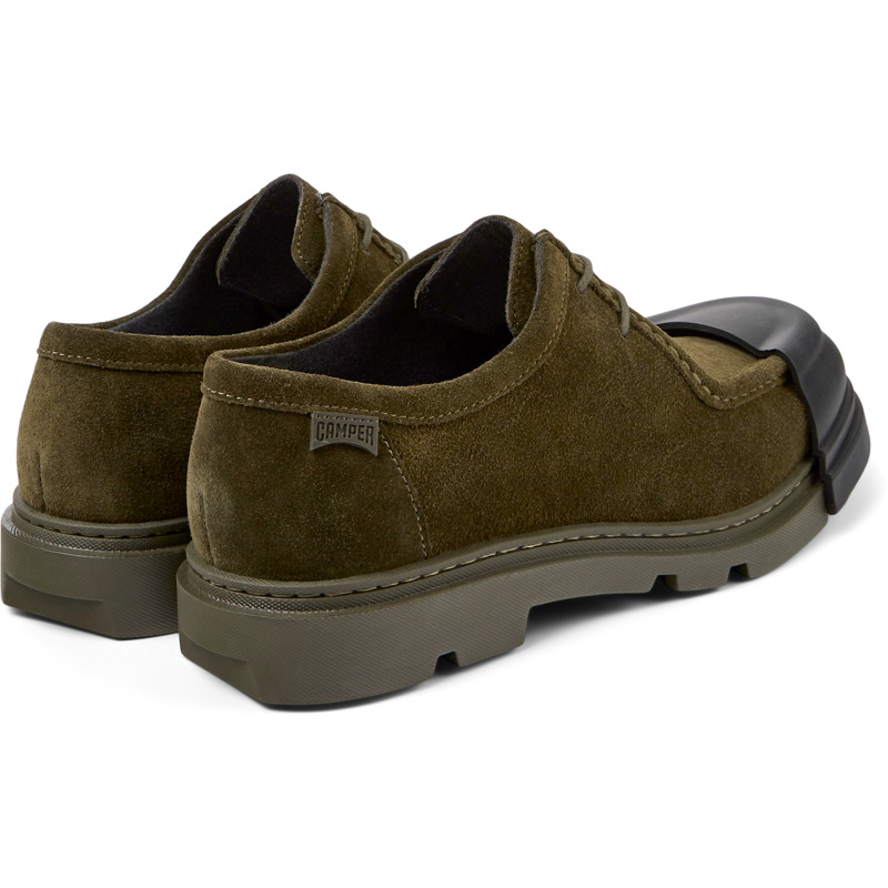 CAMPER Junction - Elegante Schuhe Für Herren - Grün, Größe 41, Veloursleder