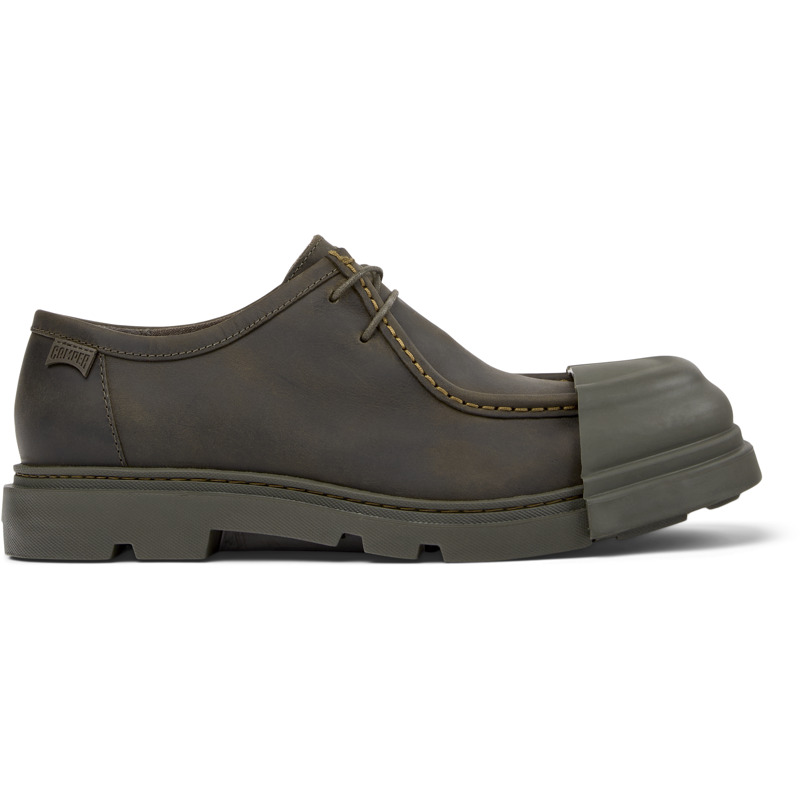 Camper Junction Lace-up Rubber-toe Cap Shoes In Brown