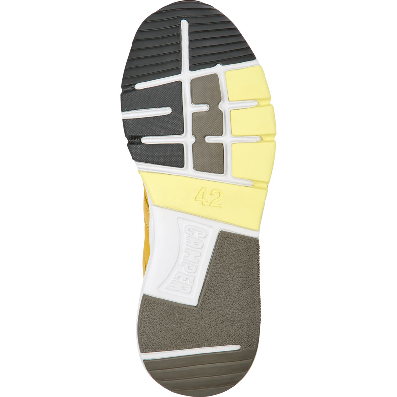 CAMPER Drift - Sneaker Für Herren - Gelb,Weiß, Größe 44, Textile/Glattleder