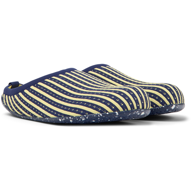Camper Wabi - Slippers For Men - Blue, Yellow, Size 43, Cotton Fabric