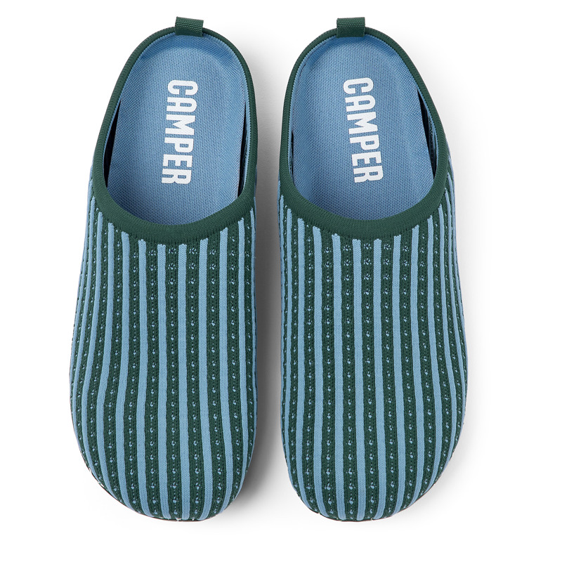 CAMPER Wabi - Slippers For Men - Green,Blue, Size 46, Cotton Fabric