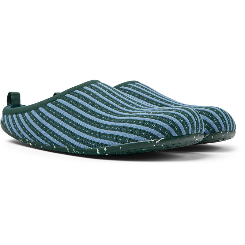 Camper Wabi - Slippers For Men - Green, Blue, Size 46, Cotton Fabric