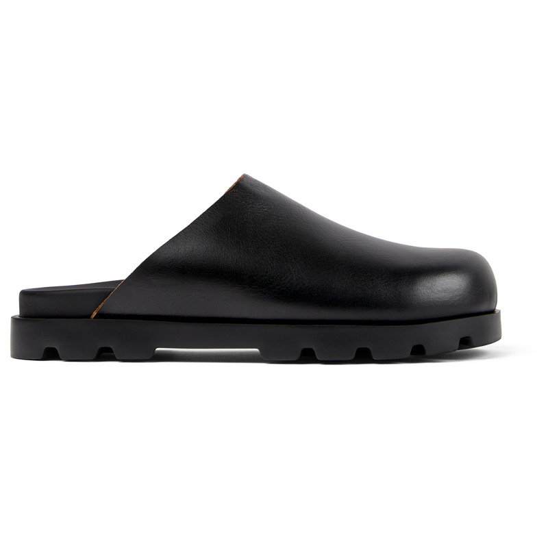 CAMPER Brutus Sandal - Clogs For Men - Black, Size 12, Smooth Leather
