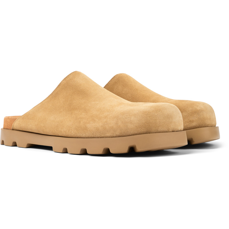 Camper Brutus Sandal - Clogs For Men - Brown, Size 45, Suede