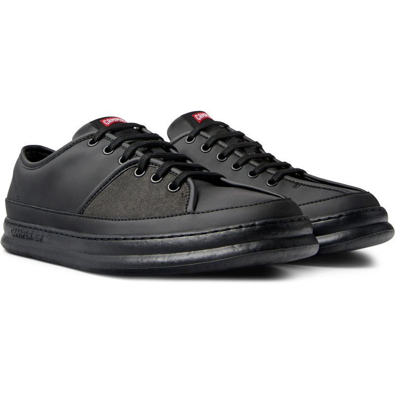 CAMPER Twins - Sneakers For Men - Black,Grey, Size 46, Smooth Leather