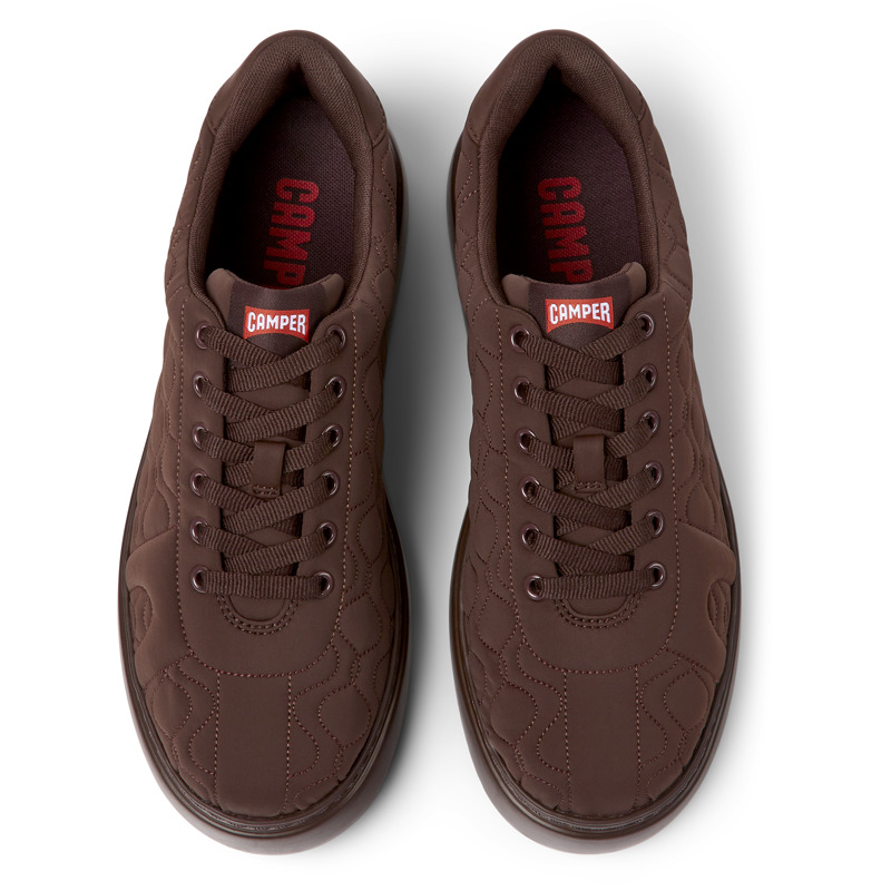 Camper Runner K21 - Sneakers For Men - Burgundy, Size 46, Cotton Fabric