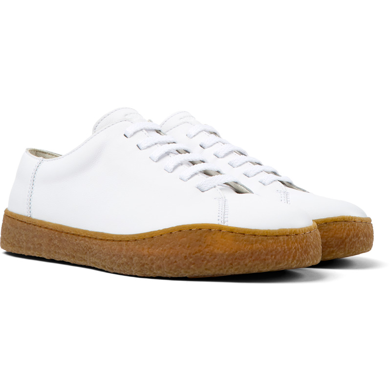Camper Peu Terreno - Sneakers For Men - White, Size 45, Smooth Leather