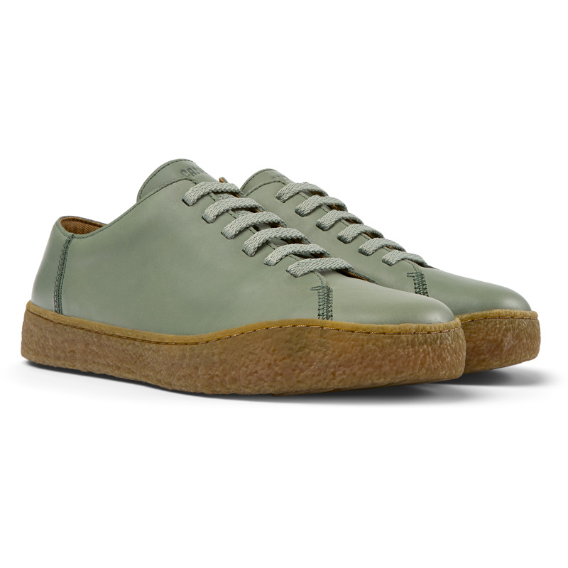 Camper Peu Terreno - Sneakers For Men - Green, Size 41, Smooth Leather