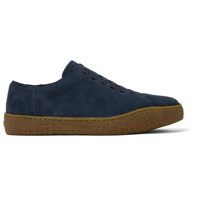 CAMPER Peu Terreno - Zapatillas para Hombre - Azul, talla 44, Ante o Piel Vuelta