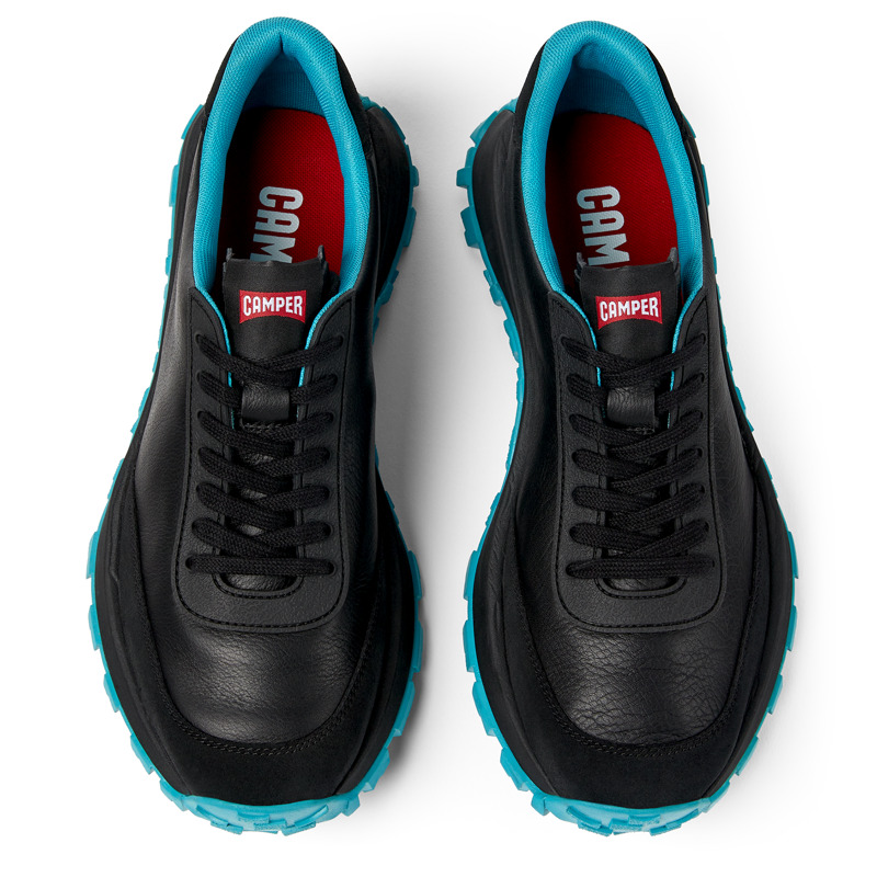 CAMPER Drift Trail VIBRAM - Sneakers Para Hombre - Negro, Talla 42, Piel Lisa/Piel Vuelta