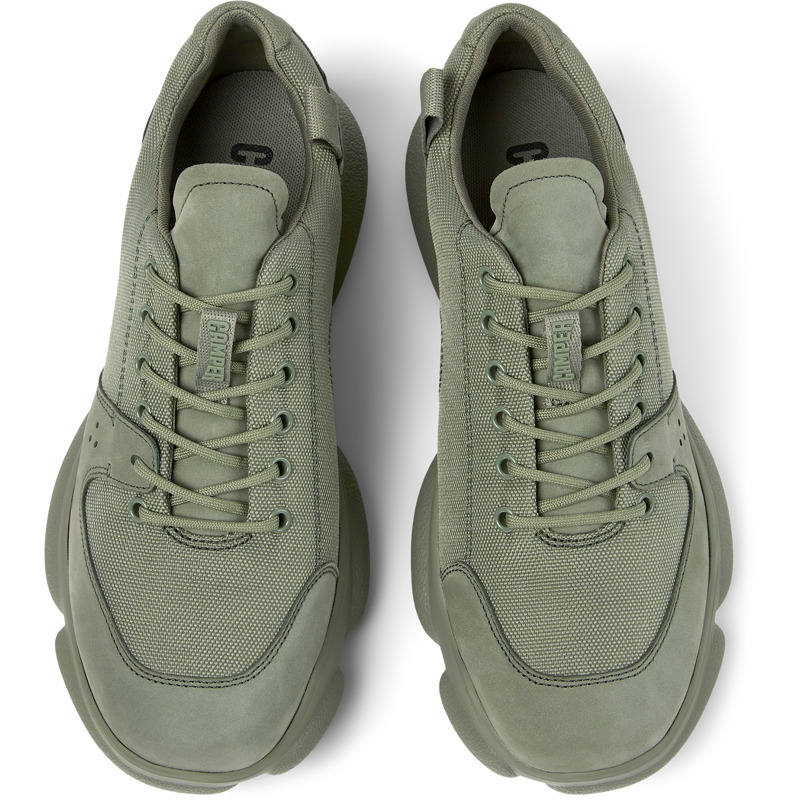 CAMPER Karst - Sneakers For Men - Green, Size 40, Cotton Fabric