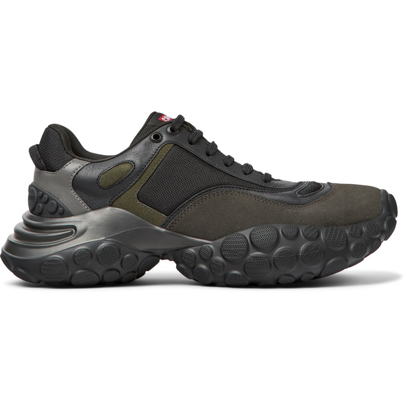 CAMPER Pelotas Mars - Sneakers For Men - Black,Grey,Green, Size 46, Cotton Fabric