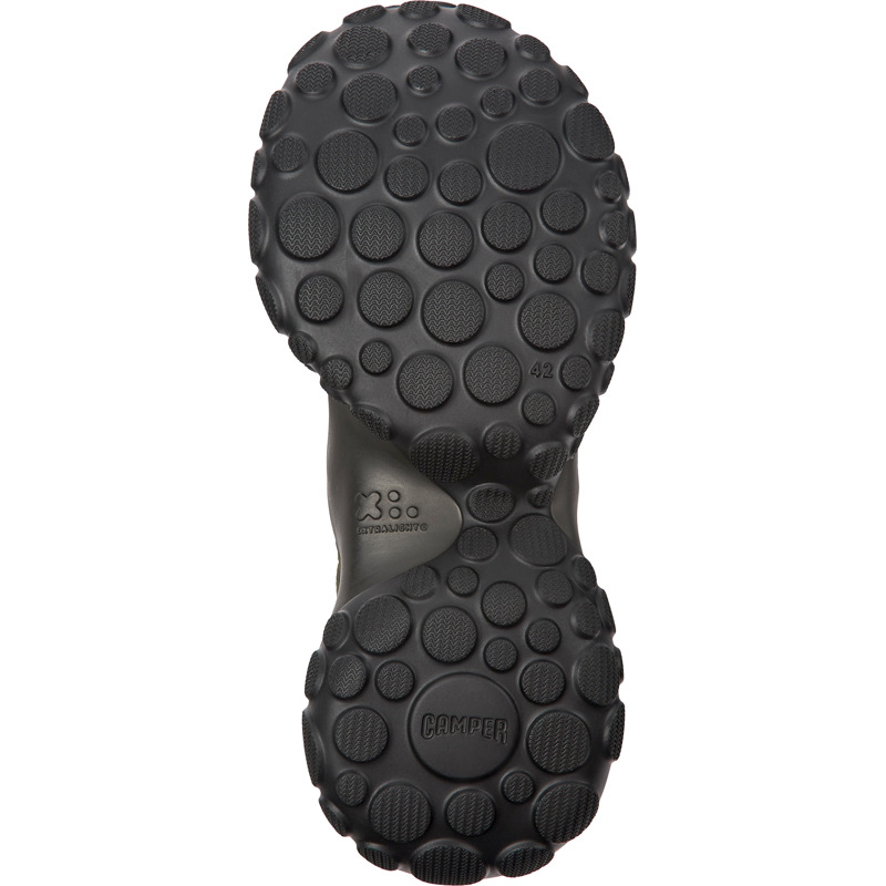 CAMPER Pelotas Mars - Sneakers For Men - Black,Grey,Green, Size 43, Cotton Fabric
