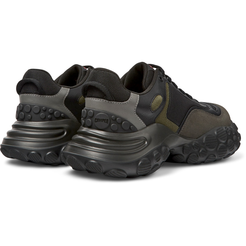 CAMPER Pelotas Mars - Sneakers For Men - Black,Grey,Green, Size 44, Cotton Fabric