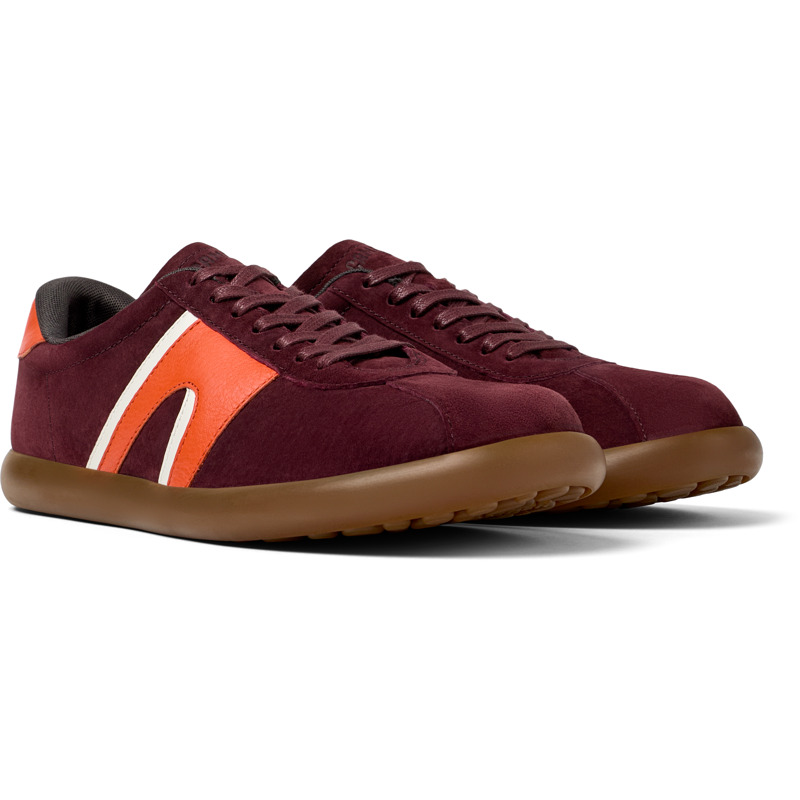 CAMPER Pelotas Soller - Sneakers For Men - Burgundy, Size 44, Smooth Leather