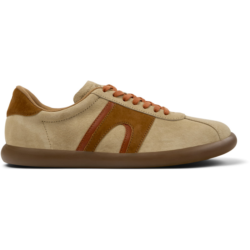 CAMPER Twins - Zapatillas para Hombre - Beige, talla 41, Piel Vuelta/Piel Lisa
