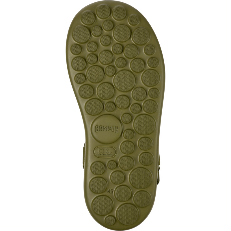 CAMPER Pelotas Flota - Sandals For Men - Green, Size 43, Cotton Fabric