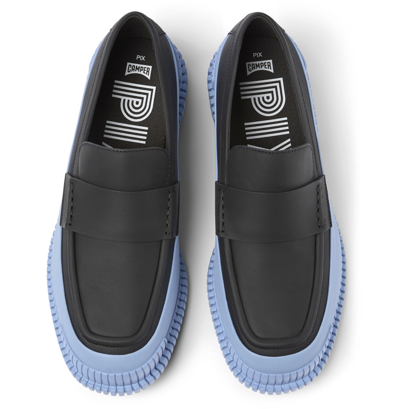 CAMPER Pix - Elegante Schuhe Für Herren - Schwarz,Blau, Größe 45, Glattleder