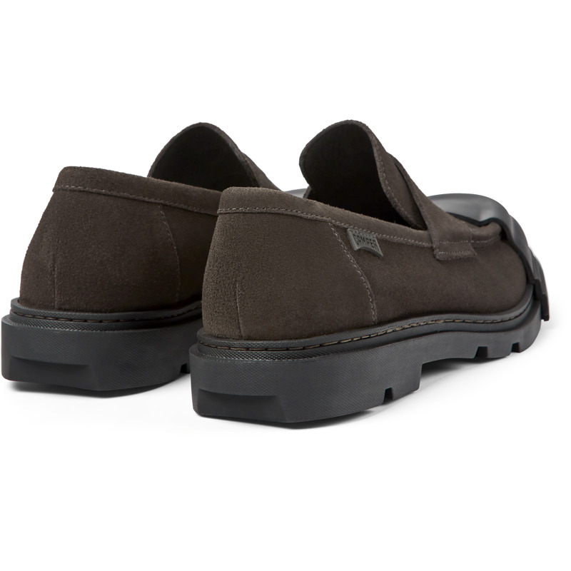 CAMPER Junction - Loafers For Men - Grey, Size 42, Suede