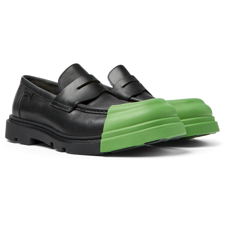CAMPER Junction - Loafers For Men - Black, Size 46, Smooth Leather