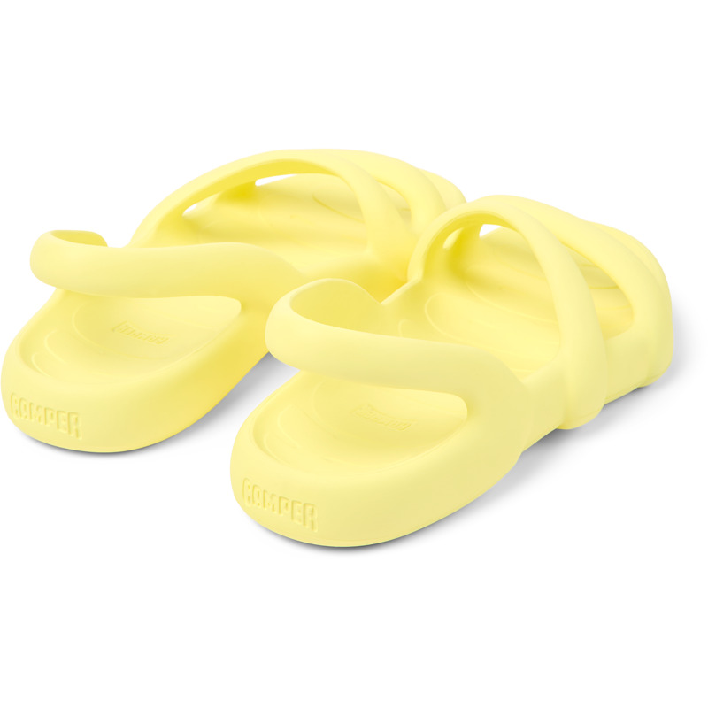 CAMPER Kobarah Flat - Sandals For Men - Yellow, Size 39, Synthetic