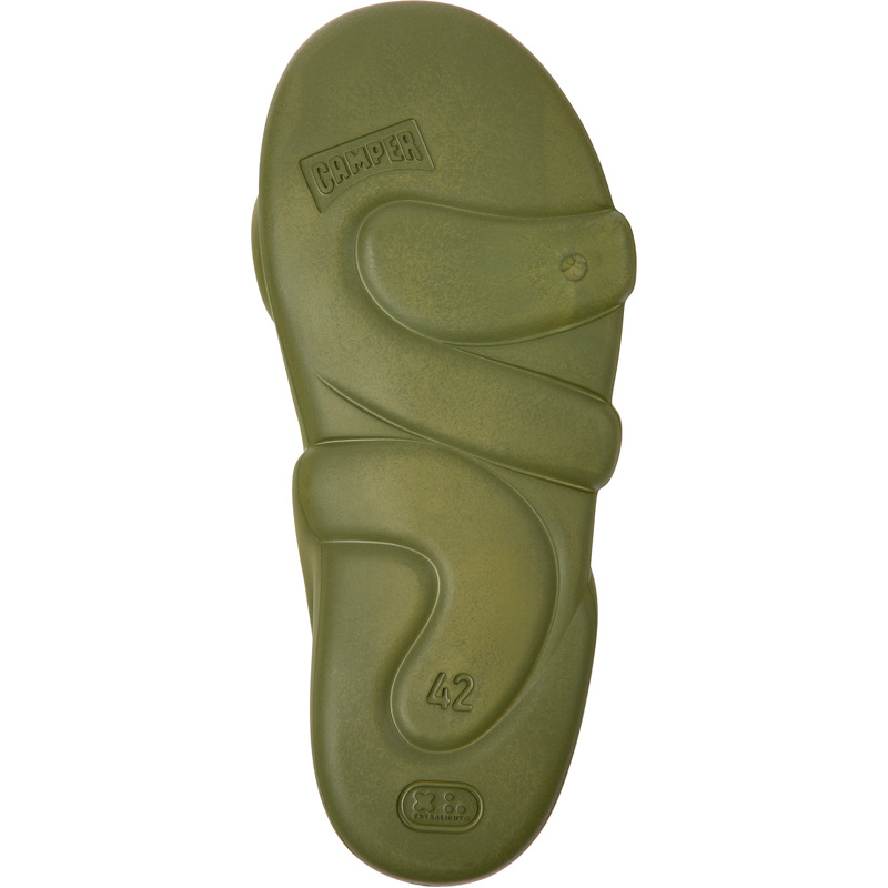 Camper Kobarah Flat - Sandals For Men - Green, Size 41, Synthetic