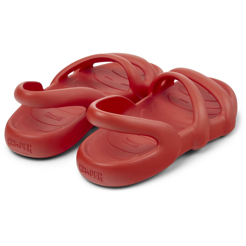 CAMPER Kobarah Flat - Sandals For Men - Red, Size 43, Synthetic