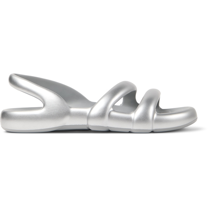 CAMPER Kobarah Flat - Sandalias para Hombre - Gris, talla 44, Sintético