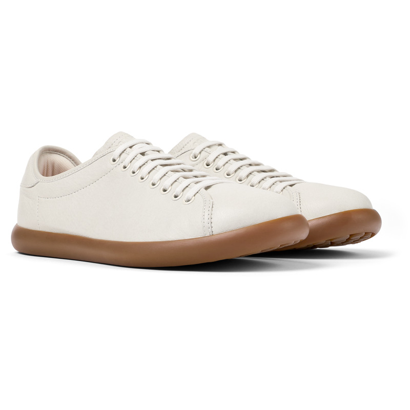 CAMPER Pelotas Soller - Sneakers For Men - White, Size 40, Smooth Leather