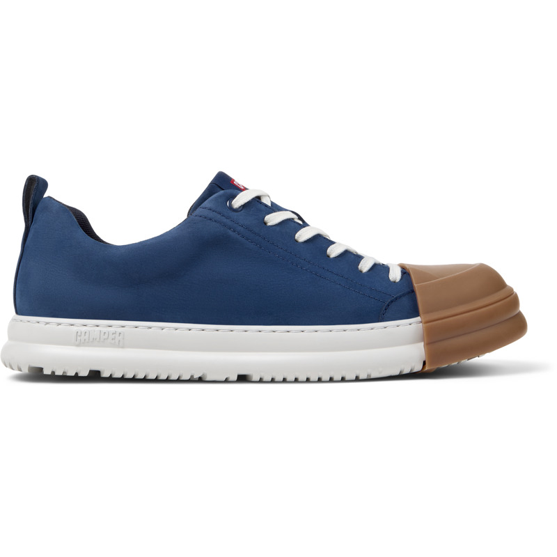 CAMPER Junction Runner - Casual para Hombre - Azul, talla 39, Ante o Piel Vuelta