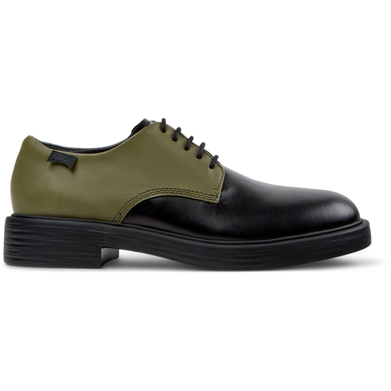 CAMPER Twins - Chaussures Casual Pour Homme - Noir,Vert,Gris, Taille 42, Cuir Lisse