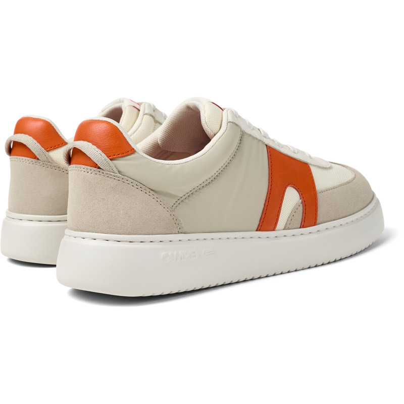 CAMPER Runner K21 - Sneakers Για Ανδρικα - Λευκό,Γκρι,Πορτοκαλί, Μέγεθος 43, Cotton Fabric