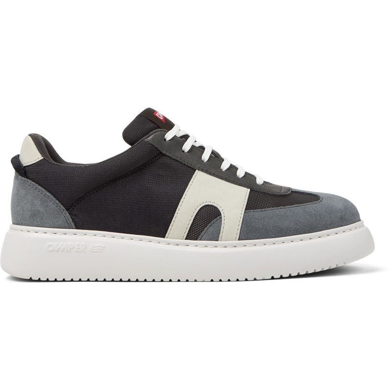 Camper Runner K21 Suede Panelled Sneakers In Gray