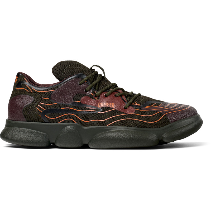 CAMPER Karst - Baskets Pour Homme - Vert,Rouge,Noir