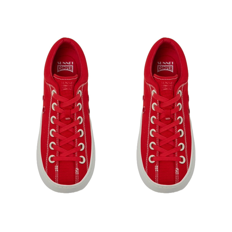 CAMPER Camper X SUNNEI - Sneakers Voor Heren - Rood, Maat 42, Cotton Fabric