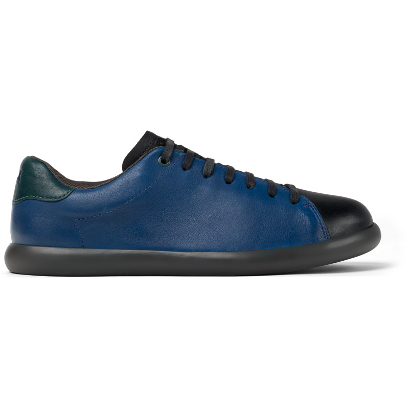 CAMPER Twins - Sneakers For Men - Black,Blue,Green, Size 41, Smooth Leather